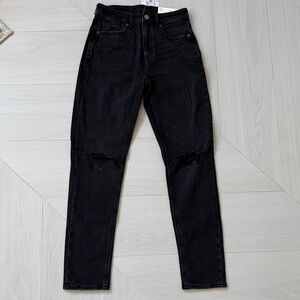 American Eagle Outfitters Black Ripped Skinny Jeans